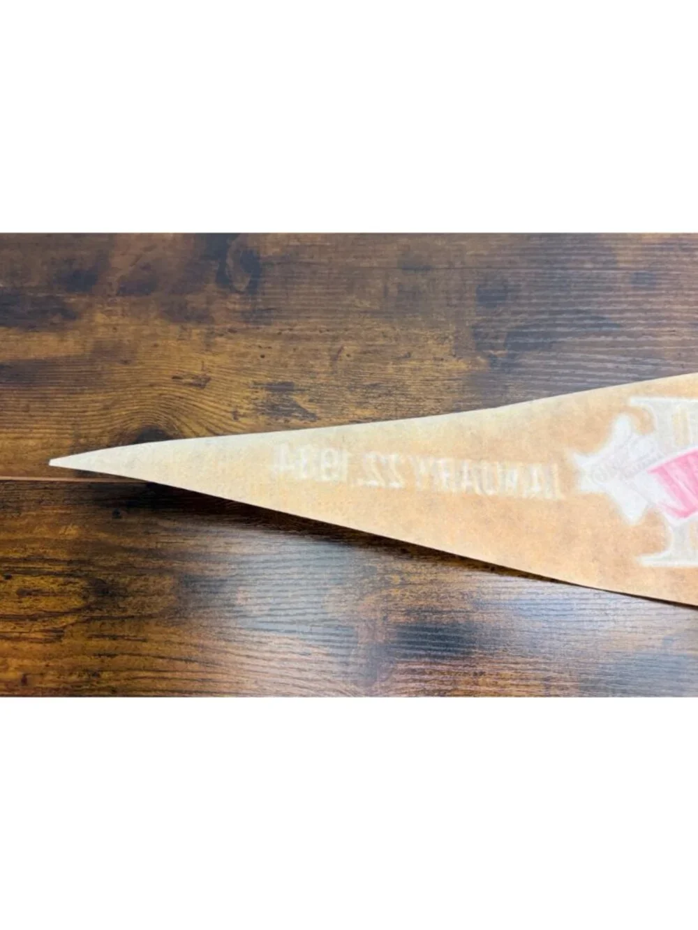 1984 Los Angeles Raiders Super Bowl XVIII Champions Pennant Vintage NFL 30 inche